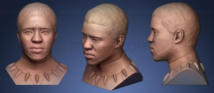 3D model Chad Boseman (STL)